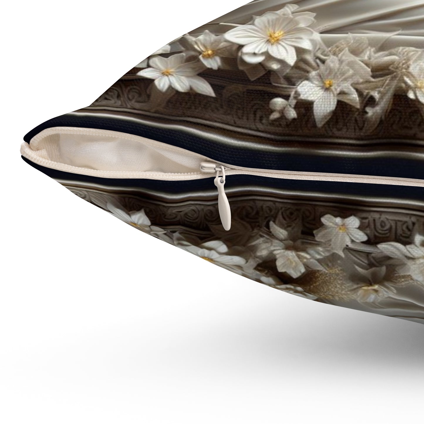 Sculpted Elegance and Blossoms - Virgo - Virgo Sculpted Elegance and Blossoms Pillow - 31.2