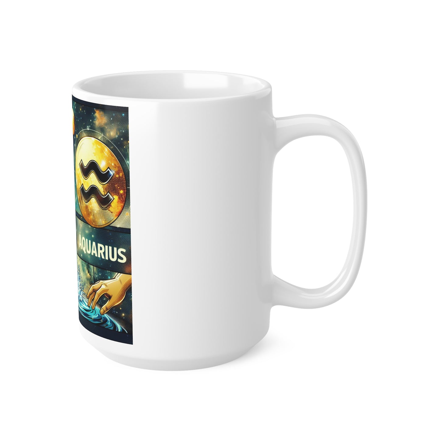 Cosmic Bloom - Aquarius - Aquarius Cosmic Bloom Mug - 30