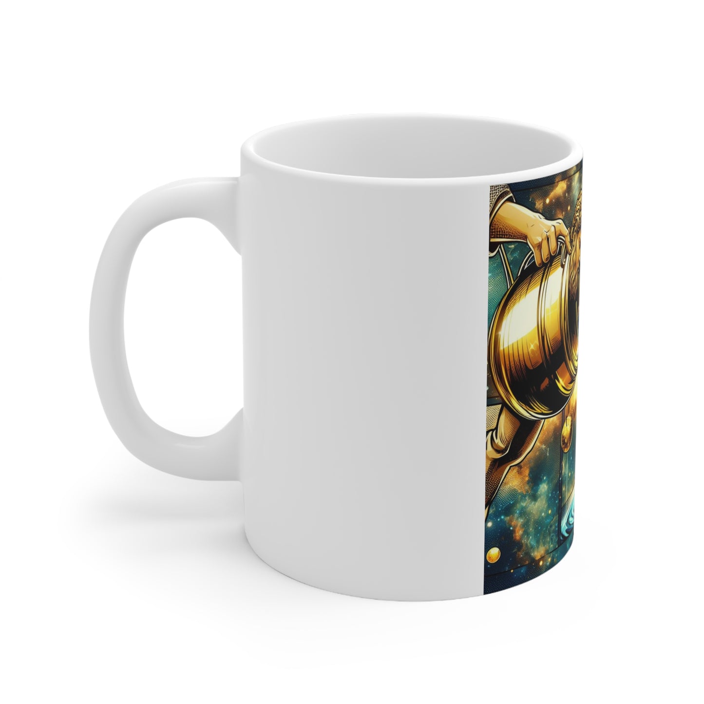 Cosmic Bloom - Aquarius - Aquarius Cosmic Bloom Mug - 30