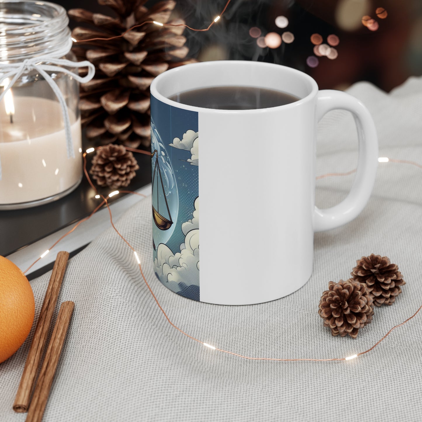 Cosmic Bloom - Libra - Libra Cosmic Bloom Mug - 30