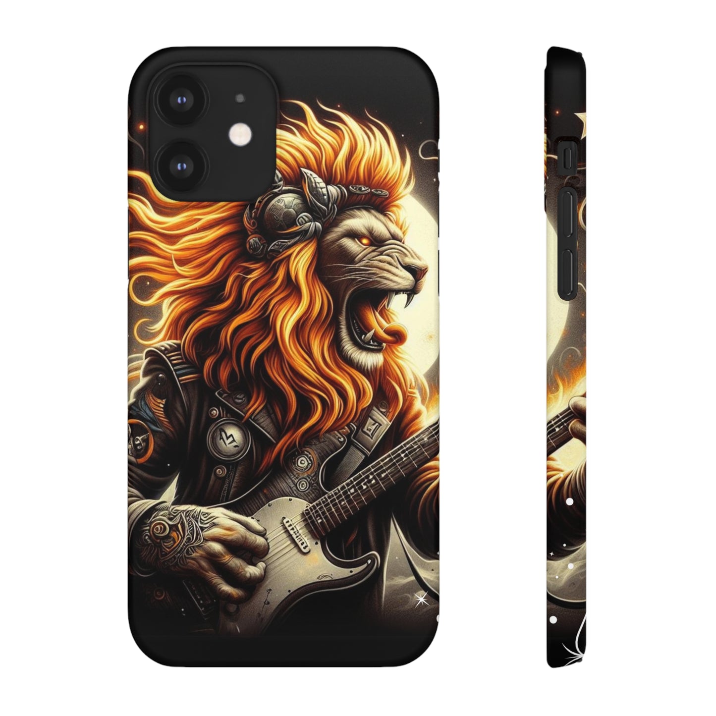 Fiery Roar Guitar Case: Leo - The Zodiac Rock Edition - 45