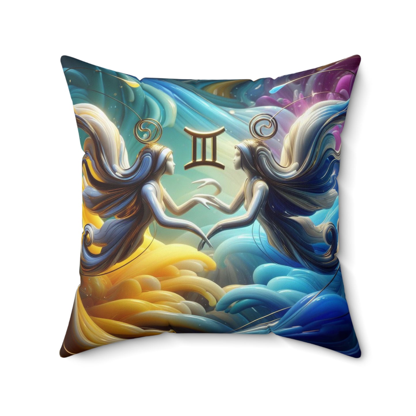 Ethereal Elegance - Gemini - Gemini Ethereal Elegance Pillow - 27.10