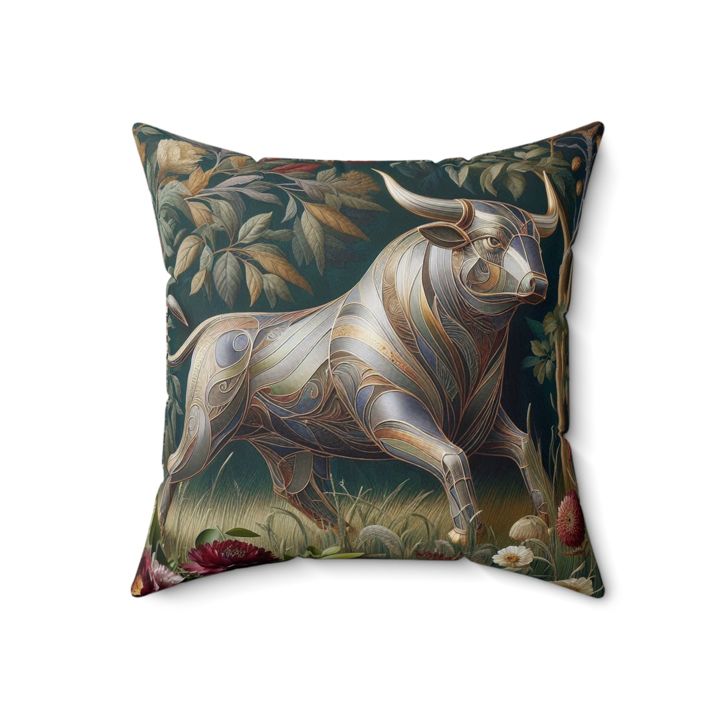 Majestic Ornamentals - Taurus - Taurus Majestic Ornamentals Pillow - 37.2