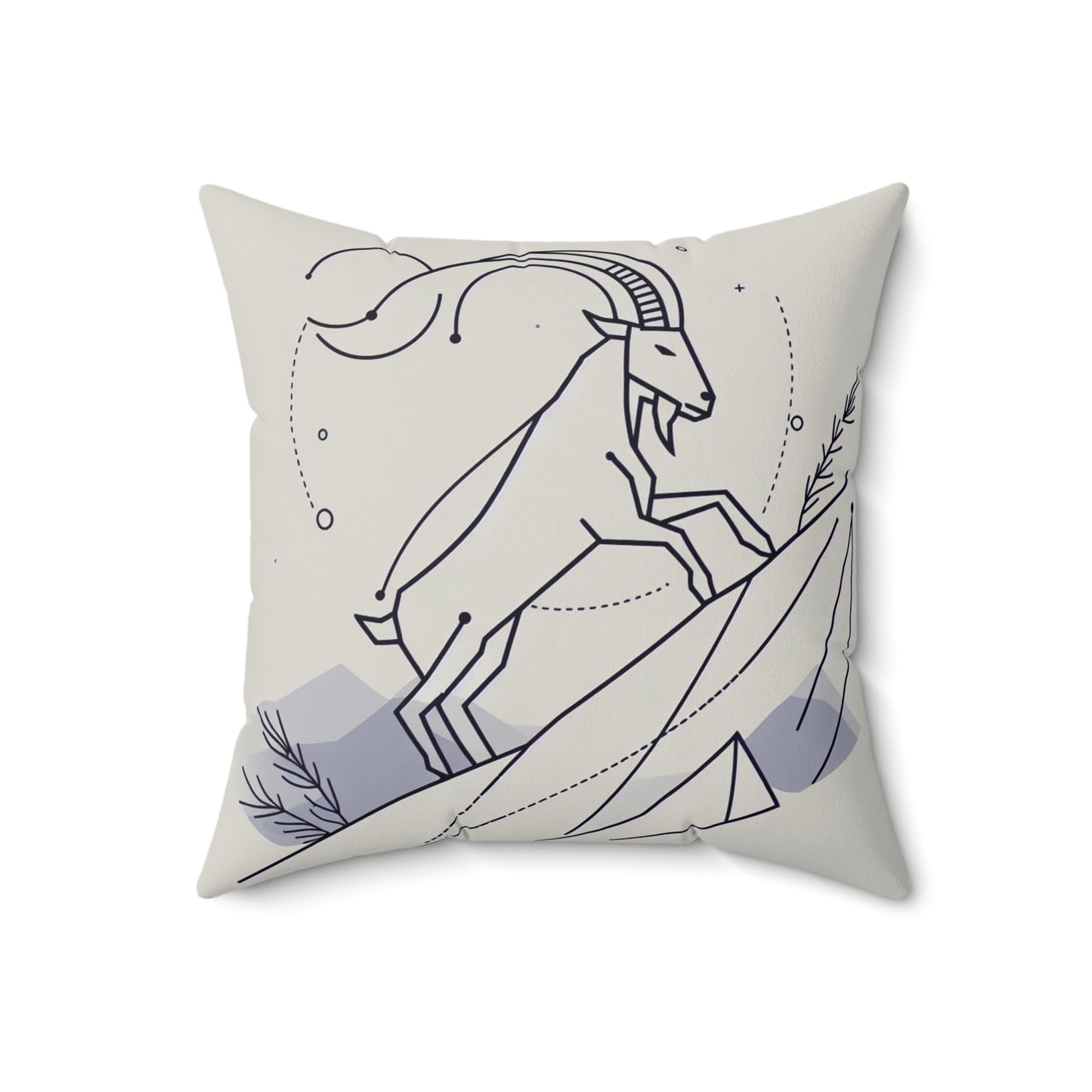 Zodiac Doodle Art - Capricorn - Capricorn Zodiac Doodle Art Pillow - 53.2