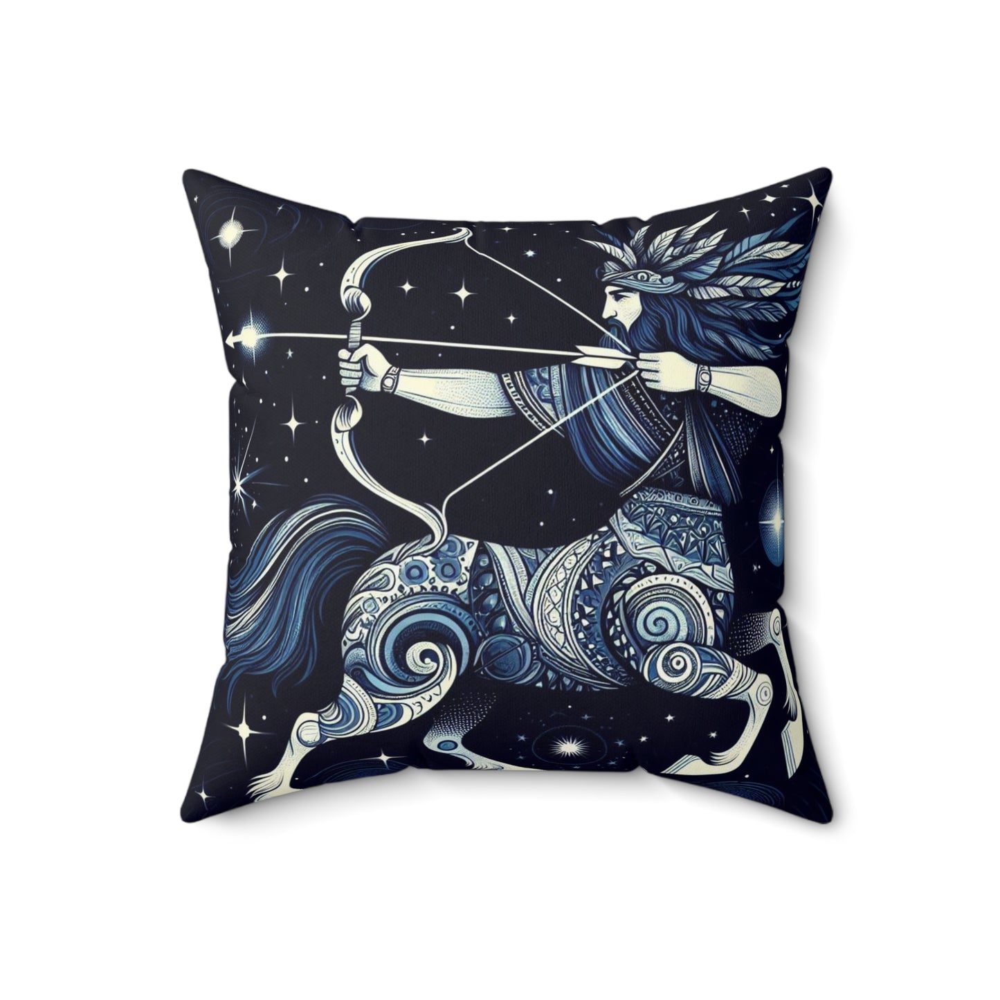 Majestic Ornamentals - Sagittarius - Sagittarius Majestic Ornamentals Pillow - 37.2
