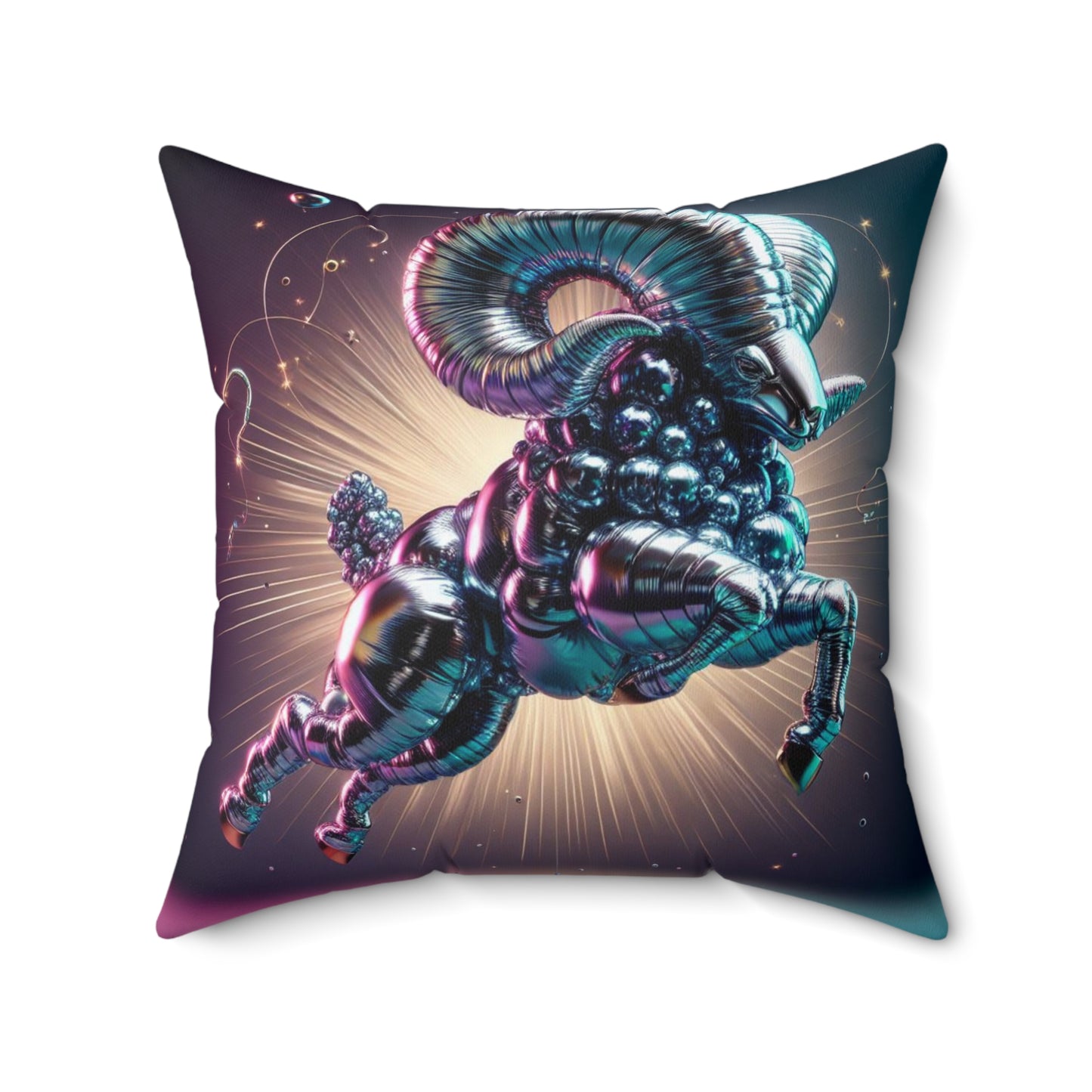 Cosmic Balloon Zodiac - Aries - Foil Brilliance Pillow - 0
