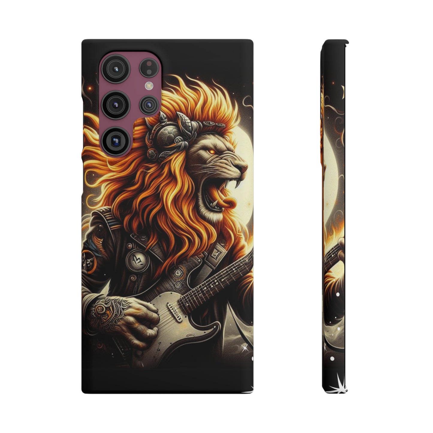 Fiery Roar Guitar Case: Leo - The Zodiac Rock Edition - 45