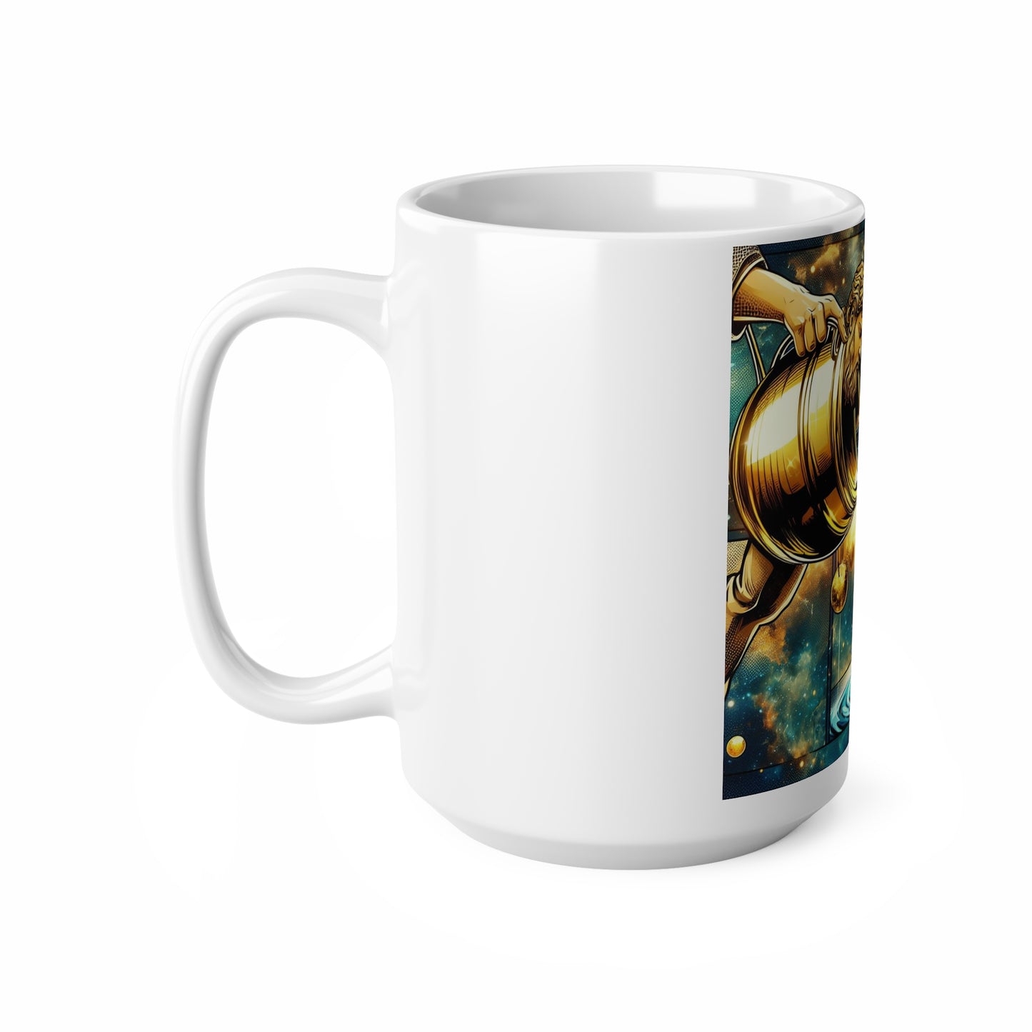 Cosmic Bloom - Aquarius - Aquarius Cosmic Bloom Mug - 30