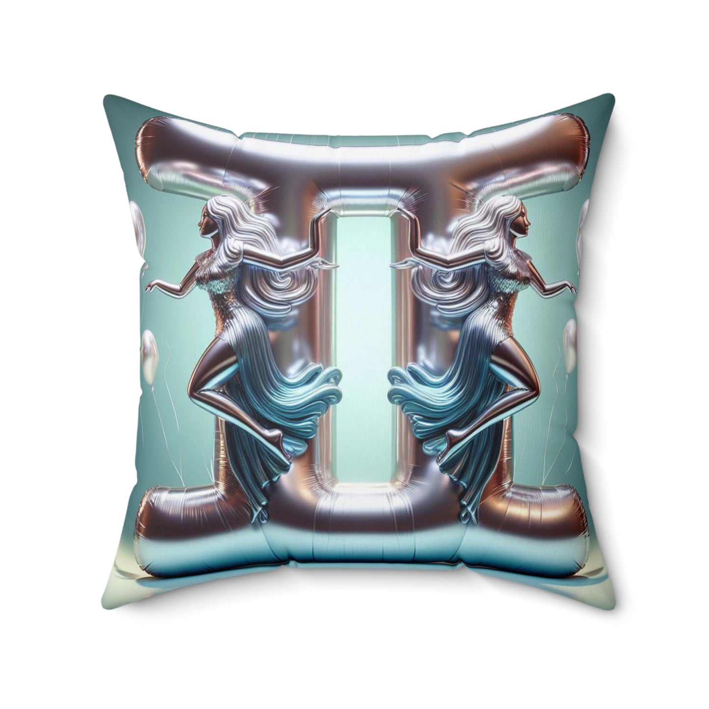 Cosmic Balloon Zodiac - Gemini - Foil Brilliance Pillow - 0