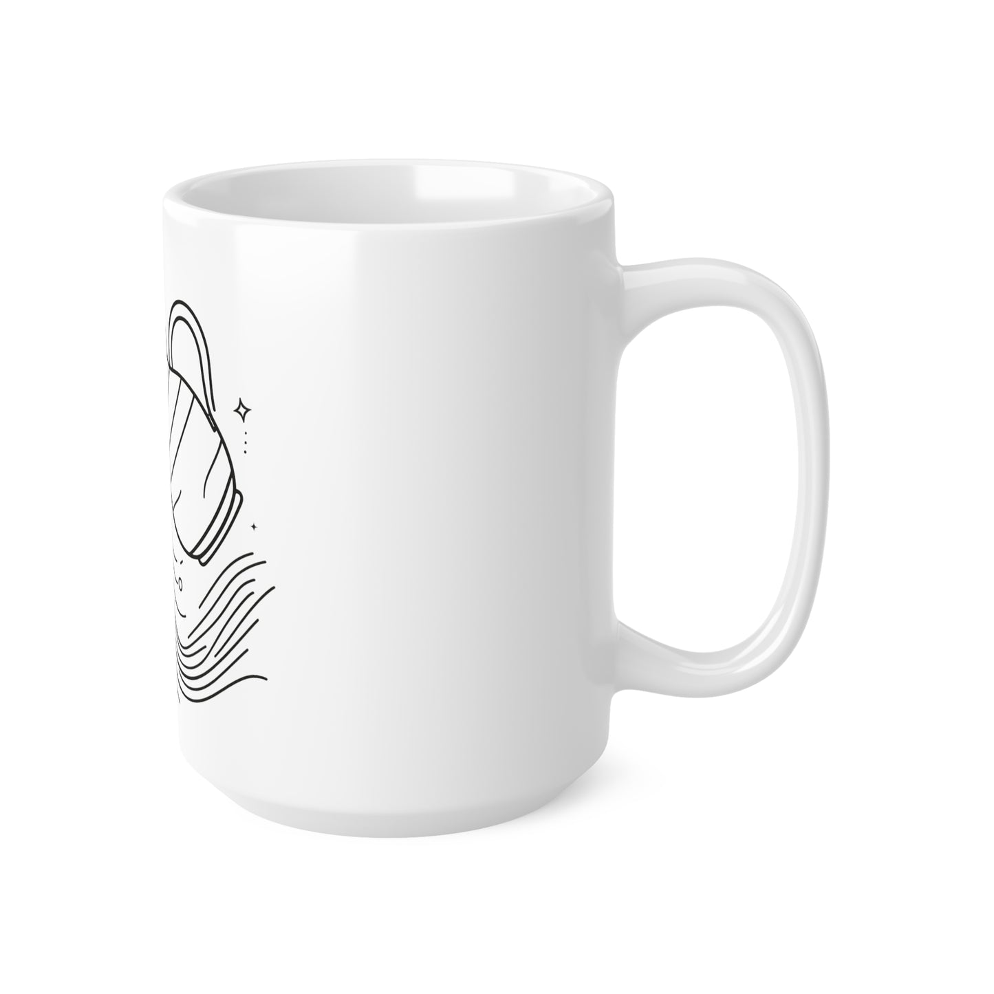 Astral Minimalism - Aquarius - Aquarius Astral Minimalism Mug - 53.10