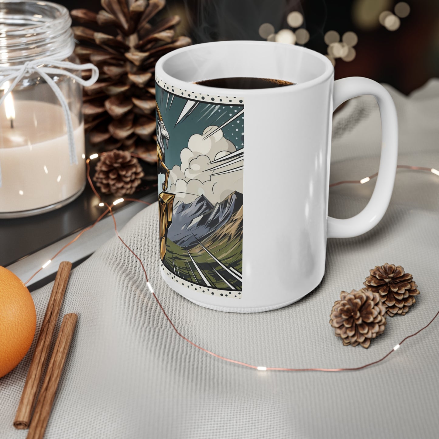 Cosmic Bloom - Capricorn - Capricorn Cosmic Bloom Mug - 30