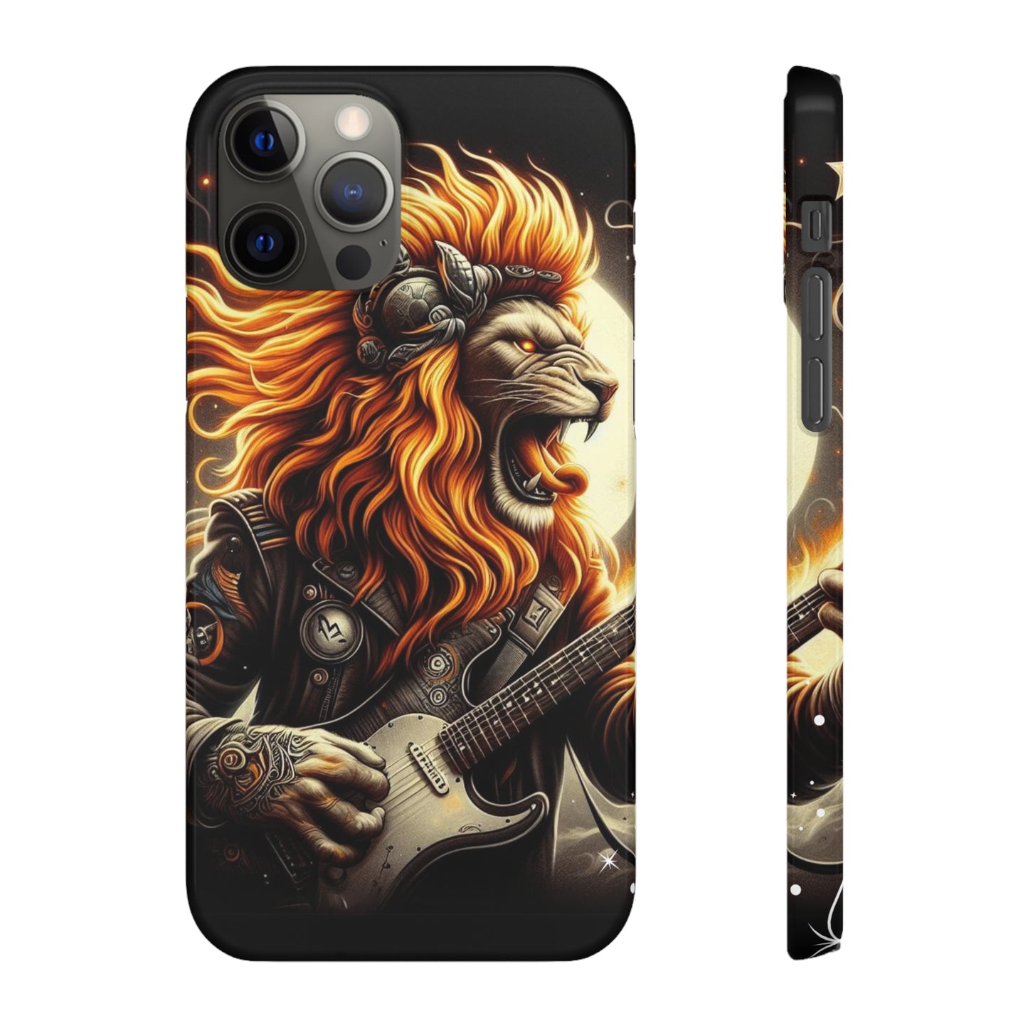 Fiery Roar Guitar Case: Leo - The Zodiac Rock Edition - 45