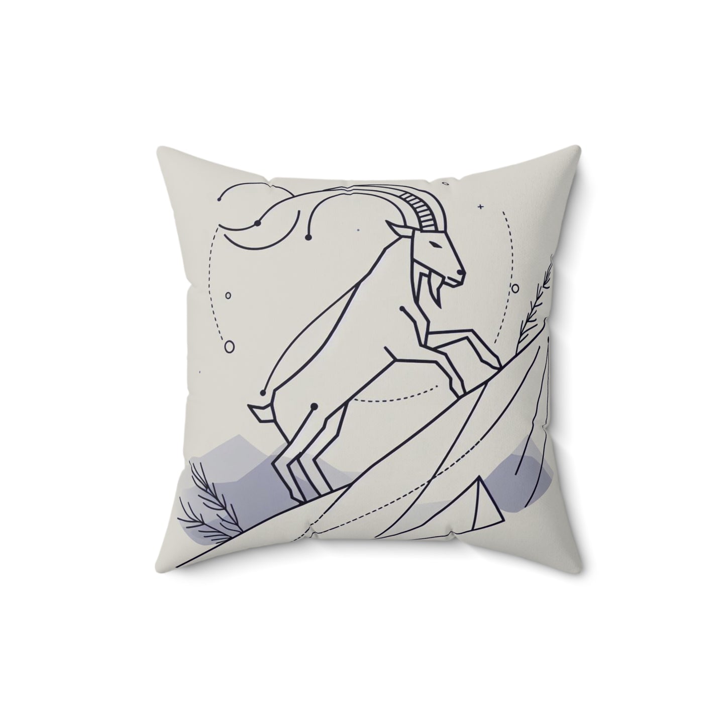 Zodiac Doodle Art - Capricorn - Capricorn Zodiac Doodle Art Pillow - 53.2