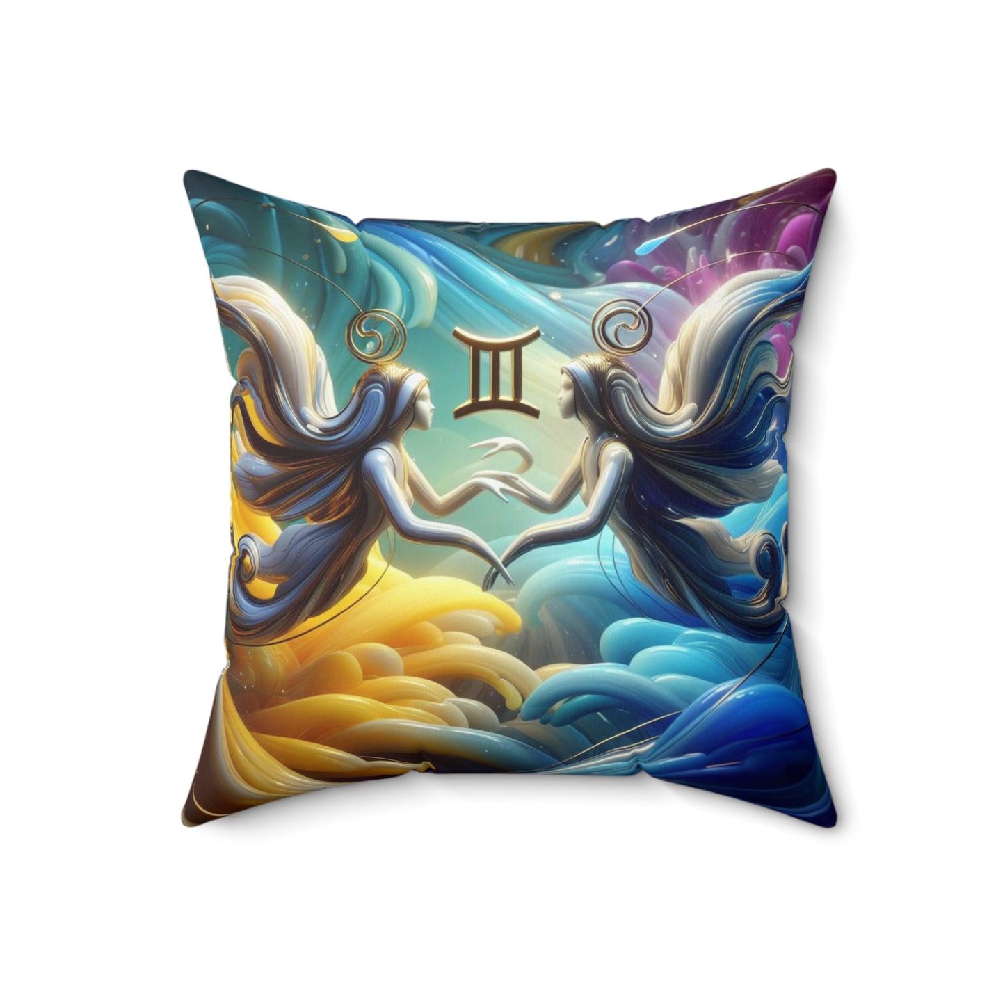 Ethereal Elegance - Gemini - Gemini Ethereal Elegance Pillow - 27.10