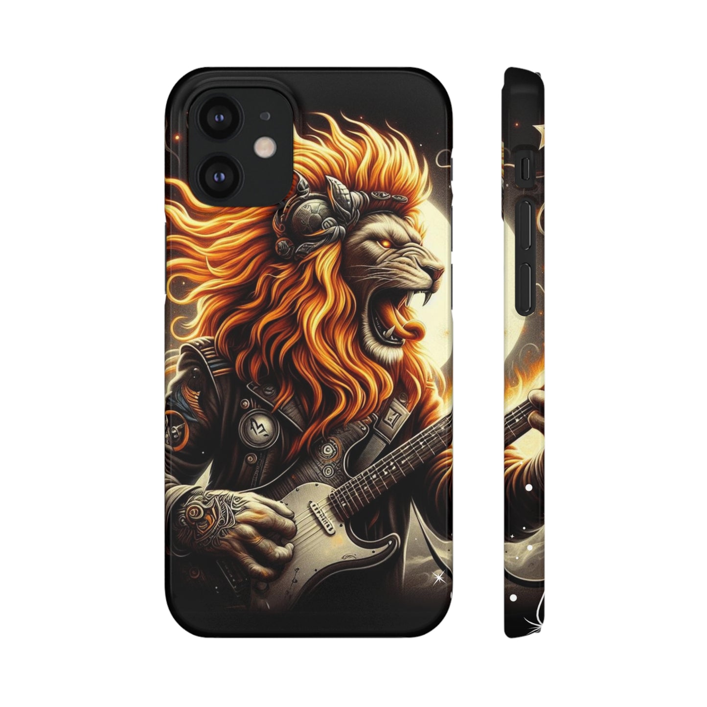 Fiery Roar Guitar Case: Leo - The Zodiac Rock Edition - 45