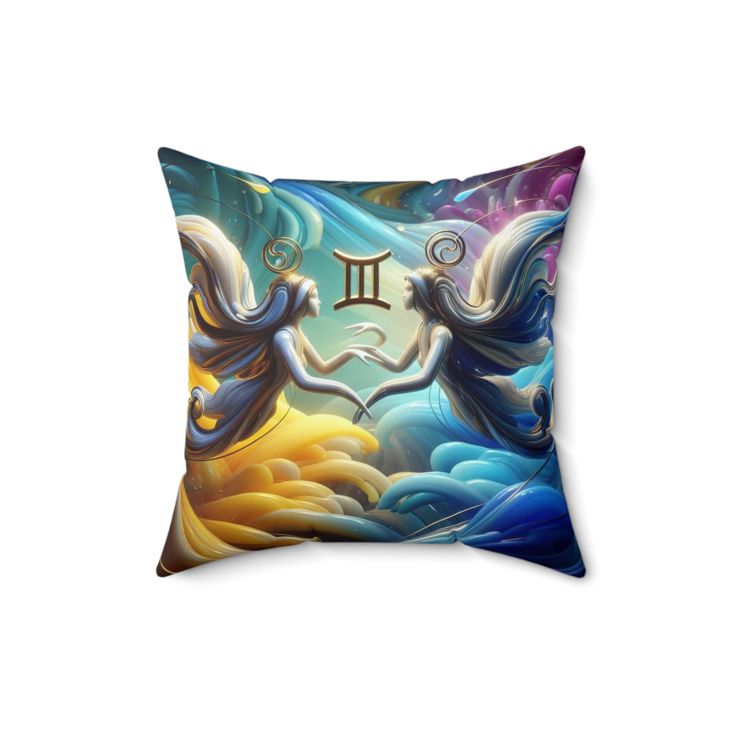 Ethereal Elegance - Gemini - Gemini Ethereal Elegance Pillow - 27.10