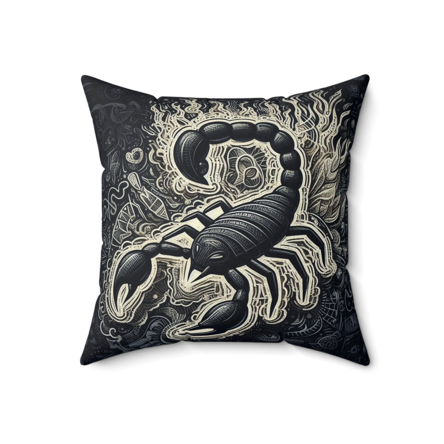 Astrological Artistry - Scorpio - Scorpio Artistic Symbolism Pillow - 33