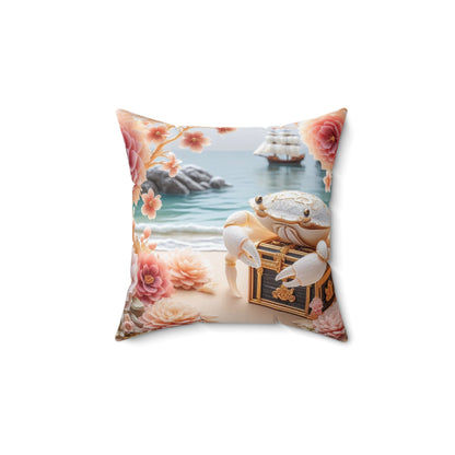 Sculpted Elegance and Blossoms - Cancer - Cancer Sculpted Elegance and Blossoms Pillow - 31.2