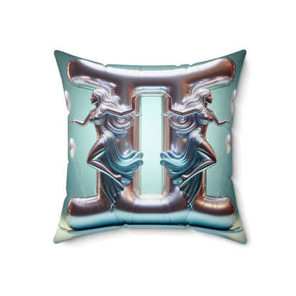 Cosmic Balloon Zodiac - Gemini - Foil Brilliance Pillow - 0