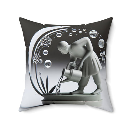 Modern Vinyl Zodiac - Aquarius - Aquarius Modern Vinyl Zodiac Pillow - 21