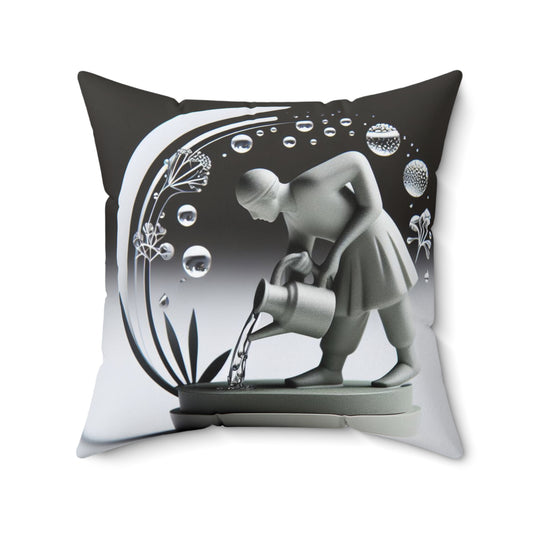 Modern Vinyl Zodiac - Aquarius - Aquarius Modern Vinyl Zodiac Pillow - 21