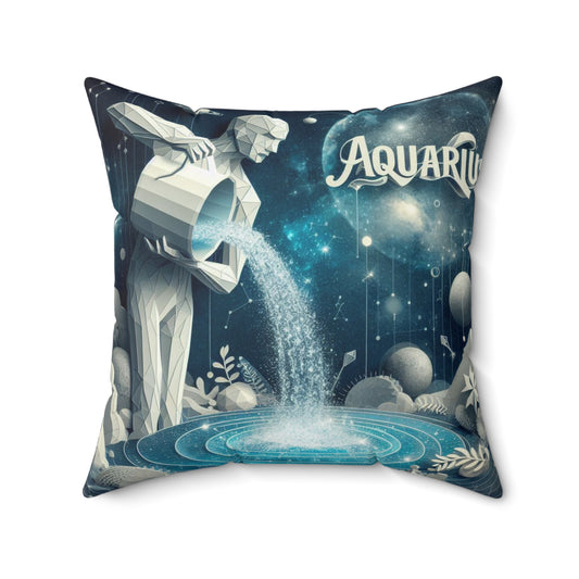 Quilled Zodiac - Aquarius - Aquarius Quilled Zodiac Pillow - 16