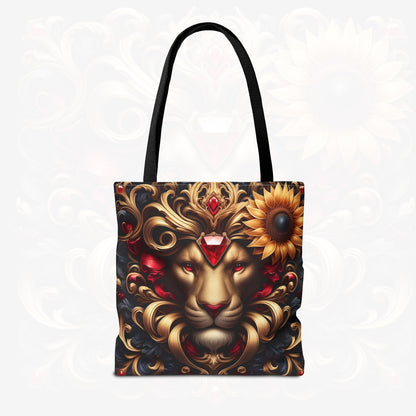 Astrological Blossoms and Crystals - Leo - Radiant Majesty Tote Bag - 50