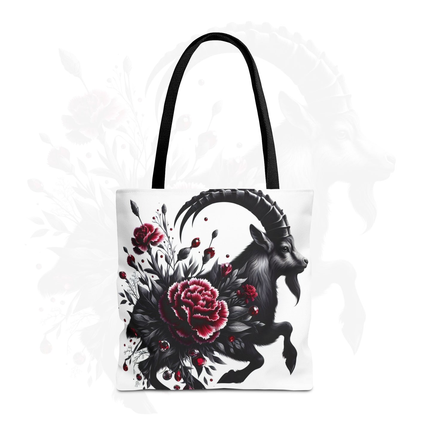 Astrological Blossoms and Crystals - Capricorn - Visionary Insight Tote Bag - 50