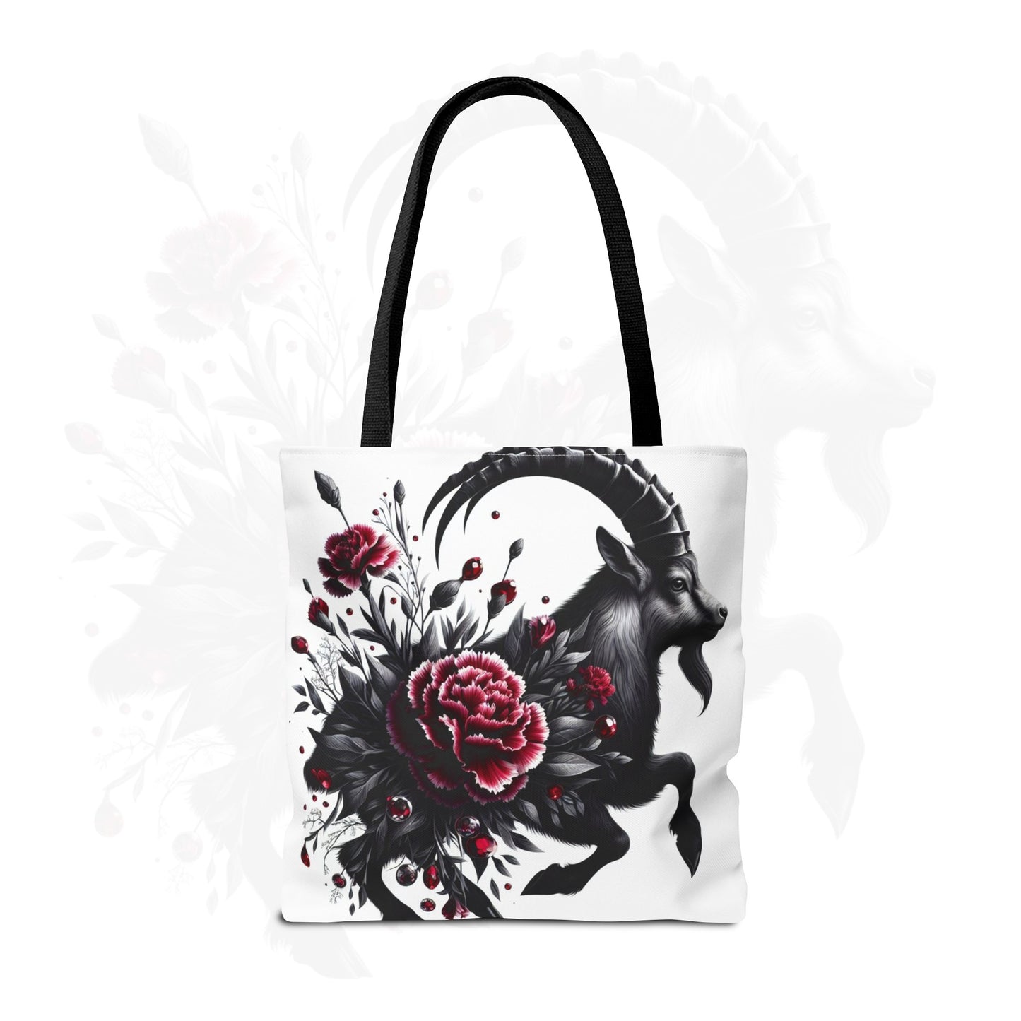 Astrological Blossoms and Crystals - Capricorn - Visionary Insight Tote Bag - 50