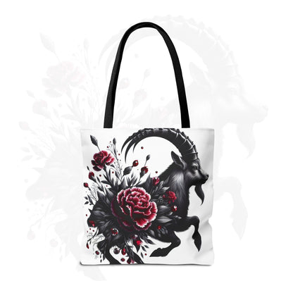 Astrological Blossoms and Crystals - Capricorn - Visionary Insight Tote Bag - 50