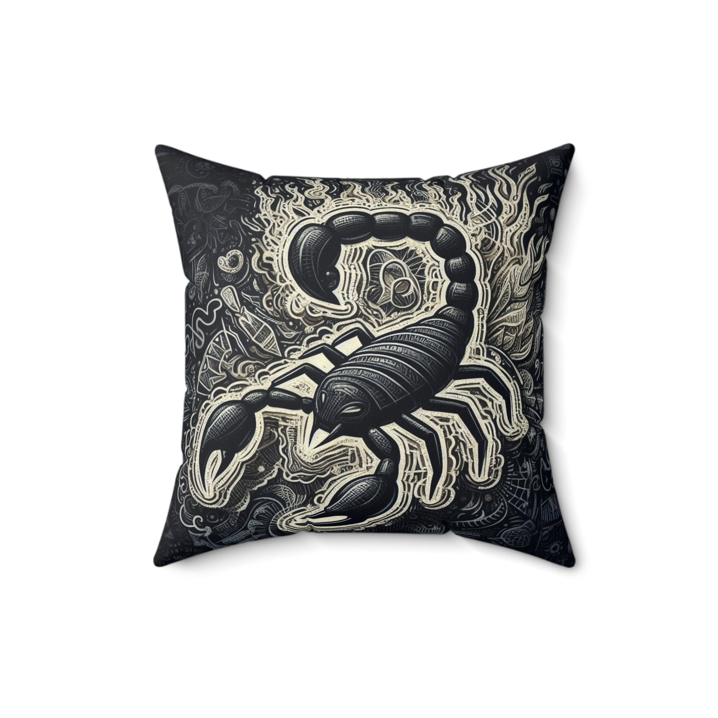 Astrological Artistry - Scorpio - Scorpio Artistic Symbolism Pillow - 33