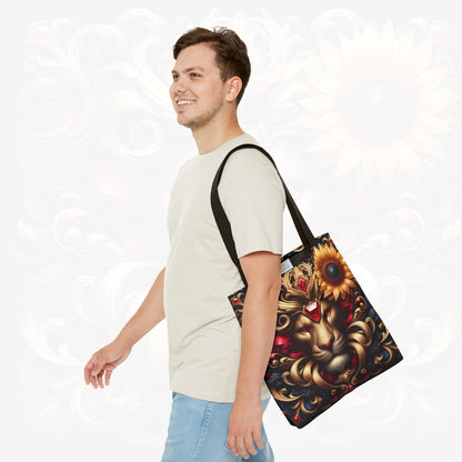Astrological Blossoms and Crystals - Leo - Radiant Majesty Tote Bag - 50