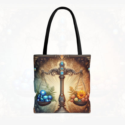 Astrological Blossoms and Crystals - Libra - Harmonious Balance Tote Bag - 50