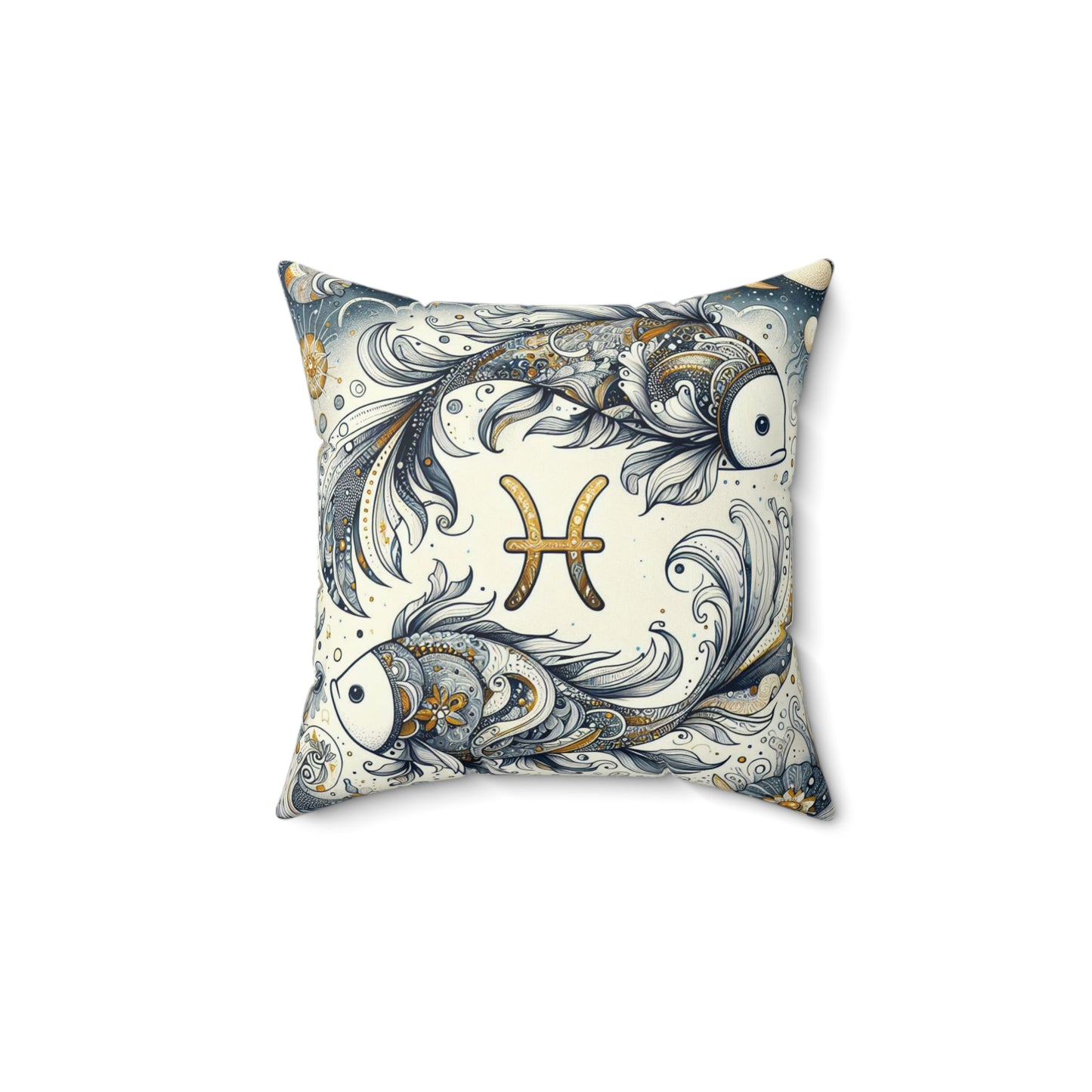 Astrological Artistry - Pisces - Pisces Artistic Symbolism Pillow - 33