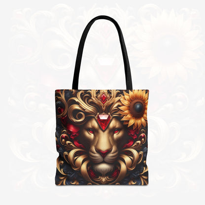 Astrological Blossoms and Crystals - Leo - Radiant Majesty Tote Bag - 50