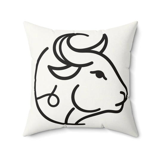 Zodiac Doodle Art - Taurus - Taurus Zodiac Doodle Art Pillow - 53.2
