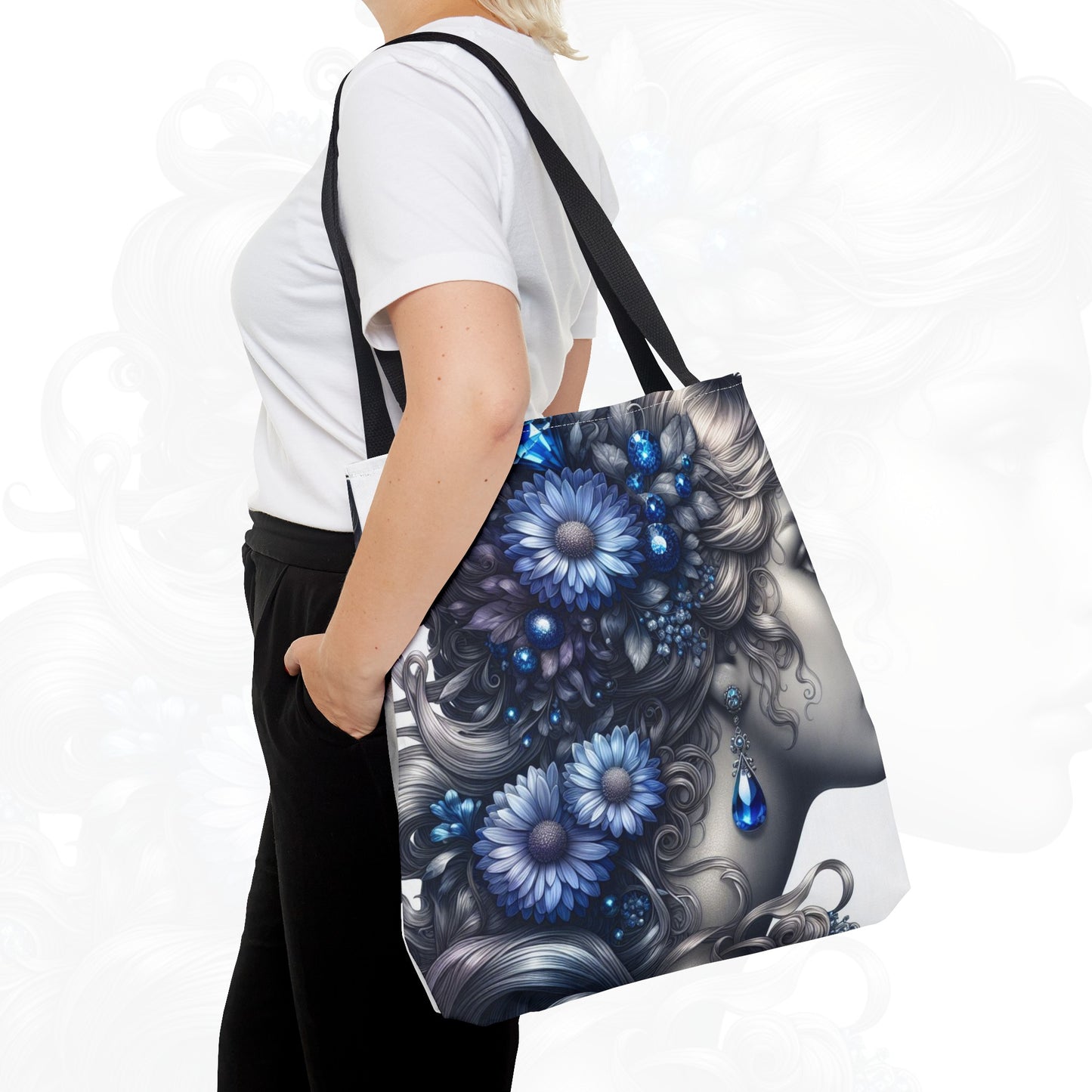 Astrological Blossoms and Crystals - Virgo - Pure Perfection Tote Bag - 50