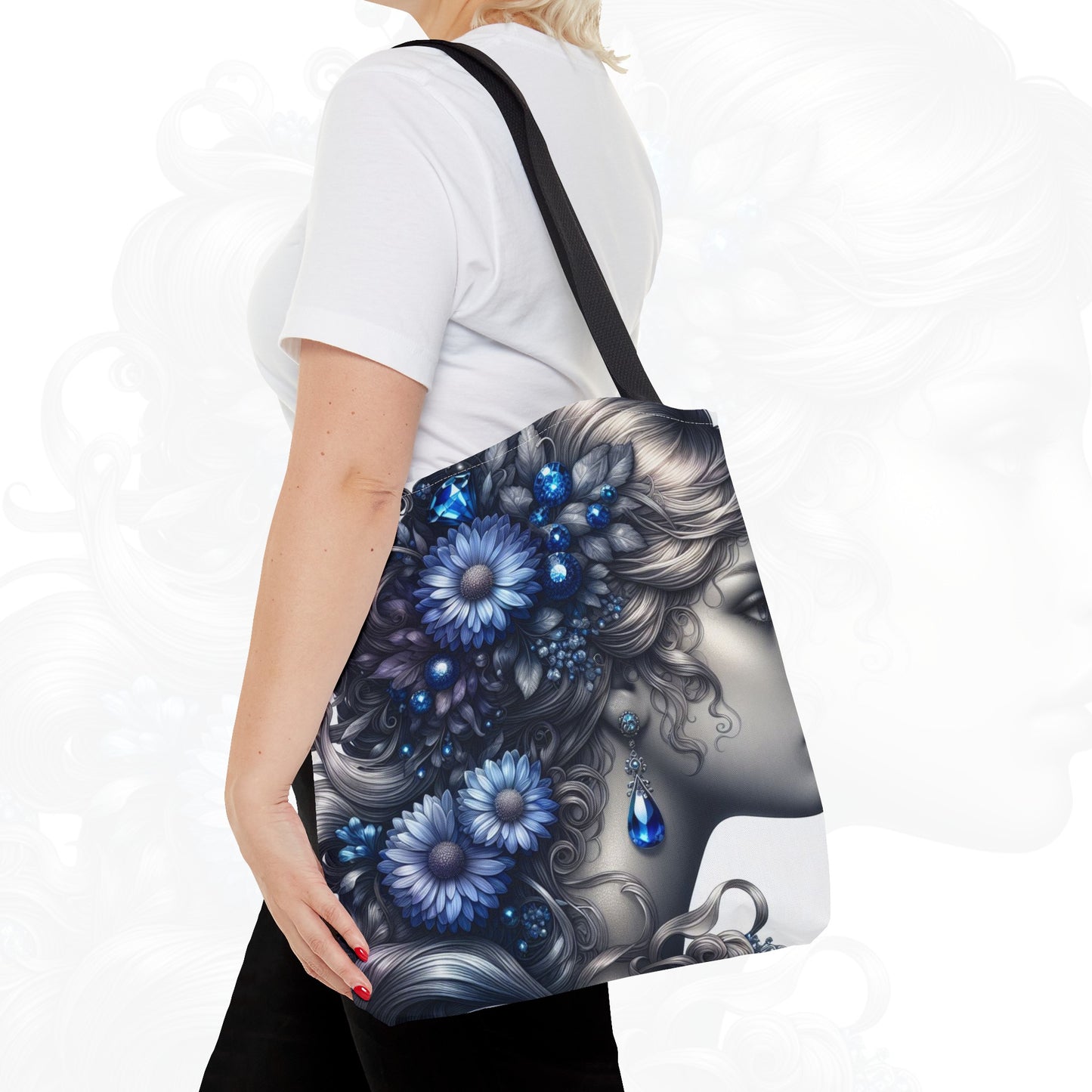 Astrological Blossoms and Crystals - Virgo - Pure Perfection Tote Bag - 50