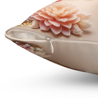 Sculpted Elegance and Blossoms - Cancer - Cancer Sculpted Elegance and Blossoms Pillow - 31.2