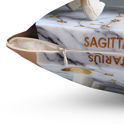 Marble Elegance - Sagittarius - Sagittarius Marble Elegance Pillow - 43
