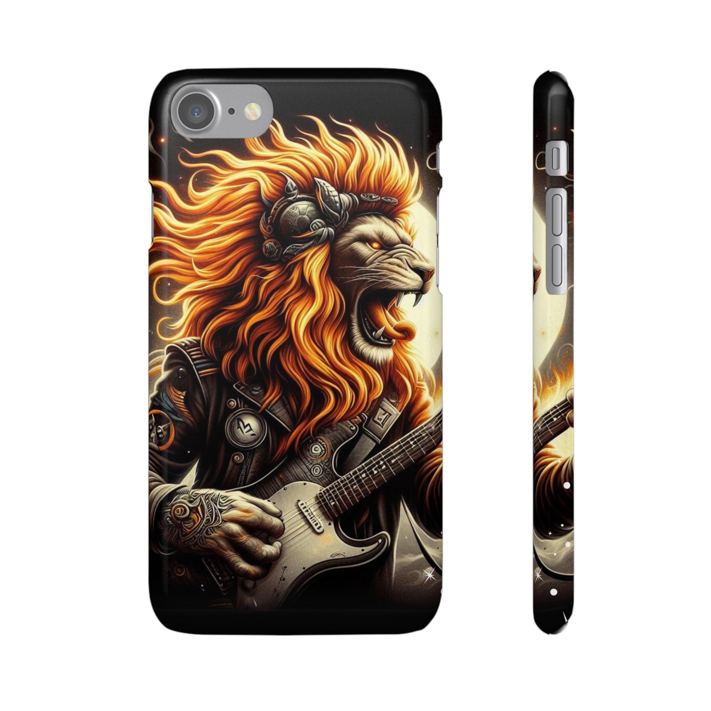 Fiery Roar Guitar Case: Leo - The Zodiac Rock Edition - 45