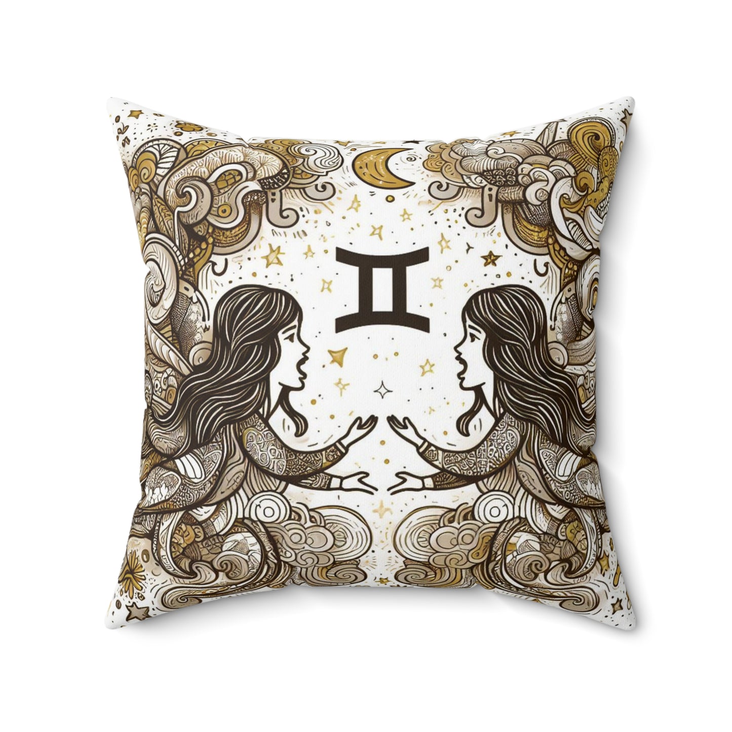 Astrological Artistry - Gemini - Gemini Artistic Symbolism Pillow - 33