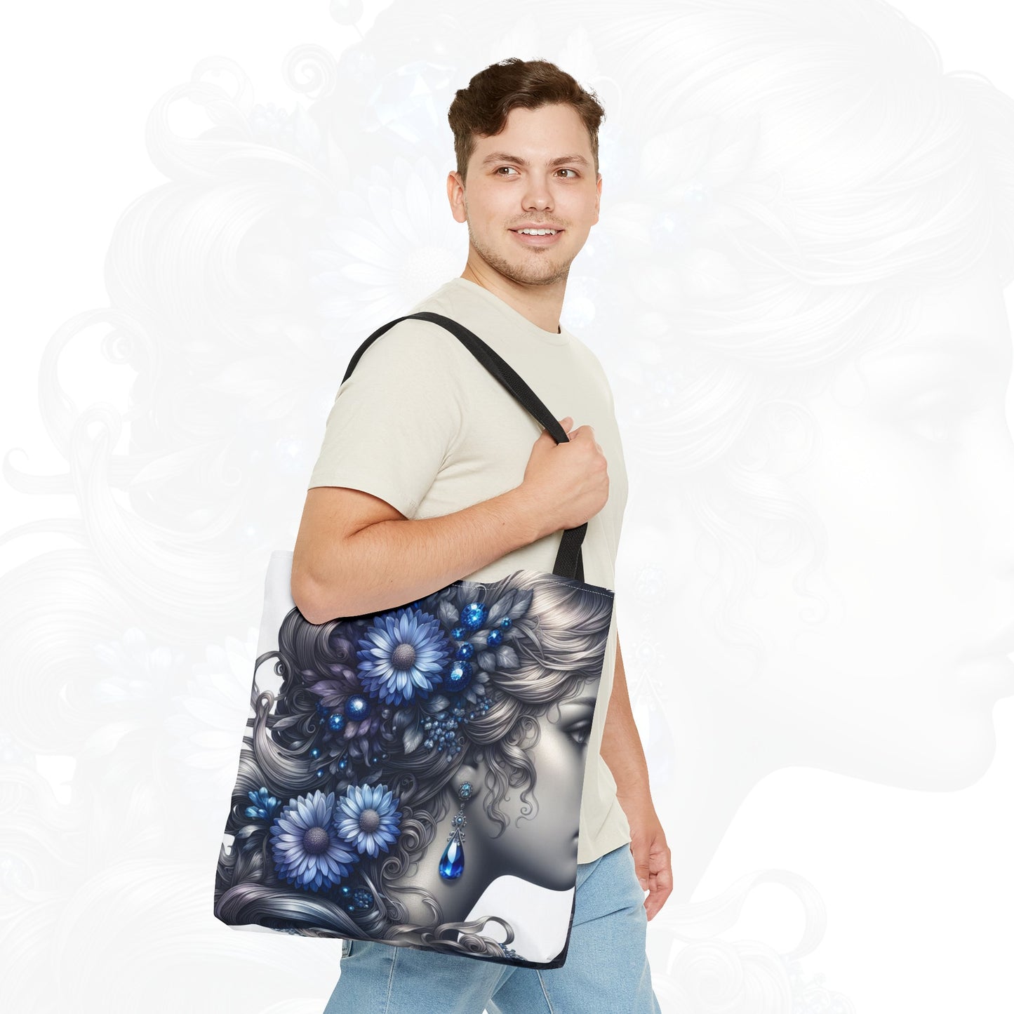 Astrological Blossoms and Crystals - Virgo - Pure Perfection Tote Bag - 50