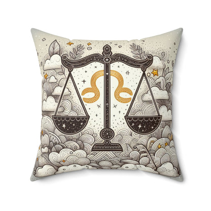 Astrological Artistry - Libra - Libra Artistic Symbolism Pillow - 33