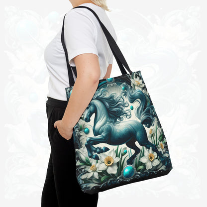 Astrological Blossoms and Crystals - Sagittarius - Adventurous Spirit Tote Bag - 50