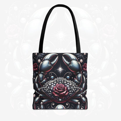 Astrological Blossoms and Crystals - Cancer - Moonlit Serenity Tote Bag - 50