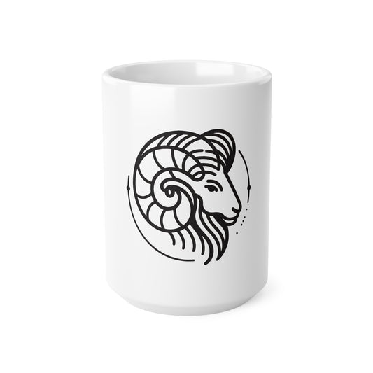 Astral Minimalist - Aries - Aries Astral Minimalism Mug - 53.10