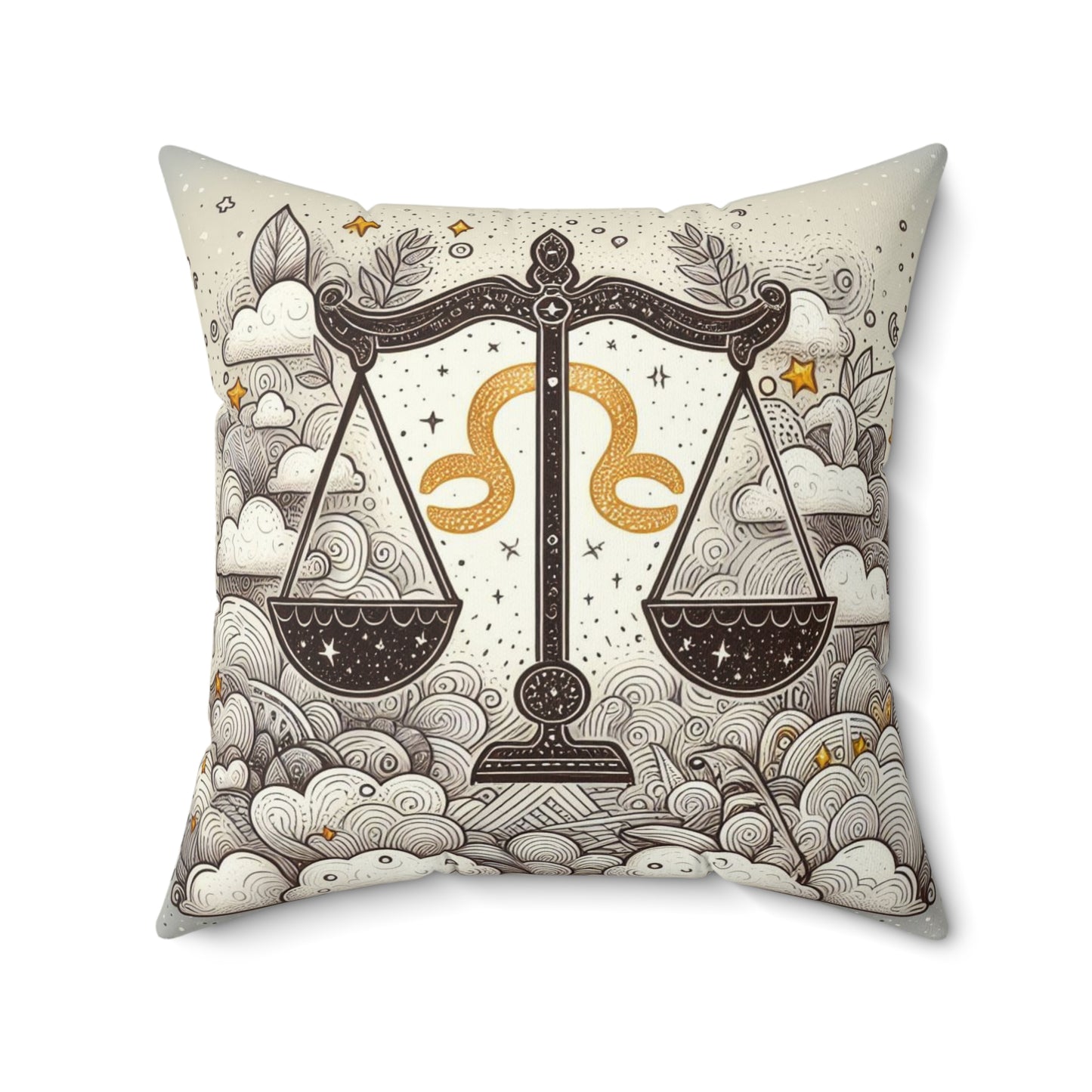 Astrological Artistry - Libra - Libra Artistic Symbolism Pillow - 33