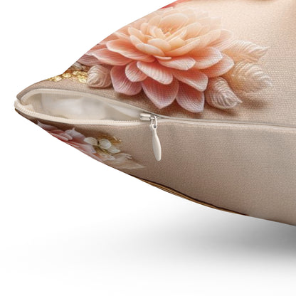 Sculpted Elegance and Blossoms - Cancer - Cancer Sculpted Elegance and Blossoms Pillow - 31.2