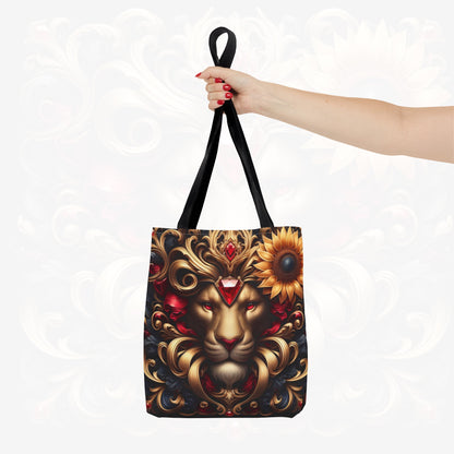 Astrological Blossoms and Crystals - Leo - Radiant Majesty Tote Bag - 50